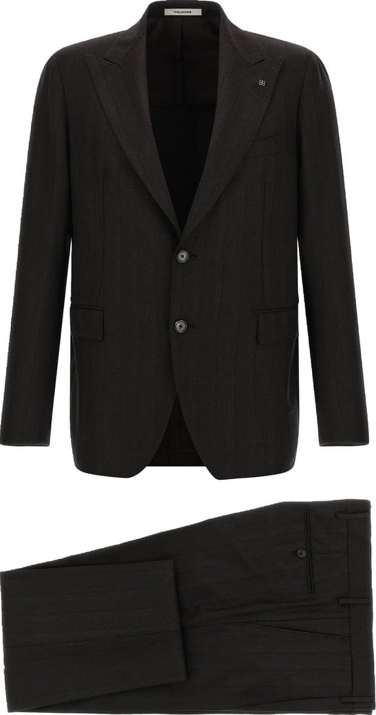 Tagliatore Gray Wool Two-Piece Suit