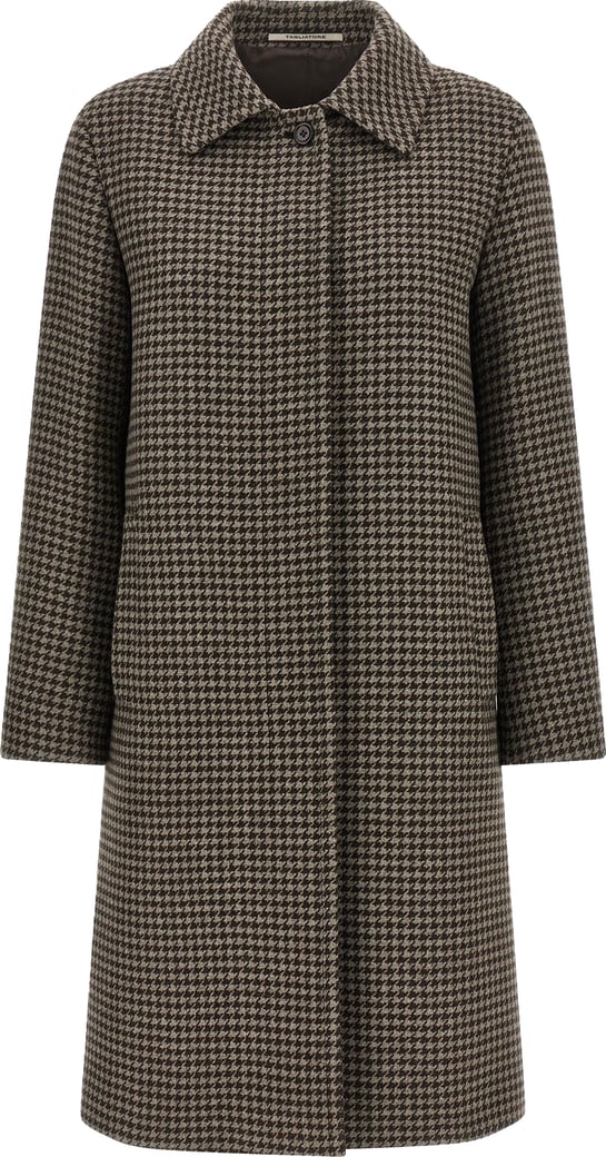 Tagliatore Brown Virgin Wool Coat
