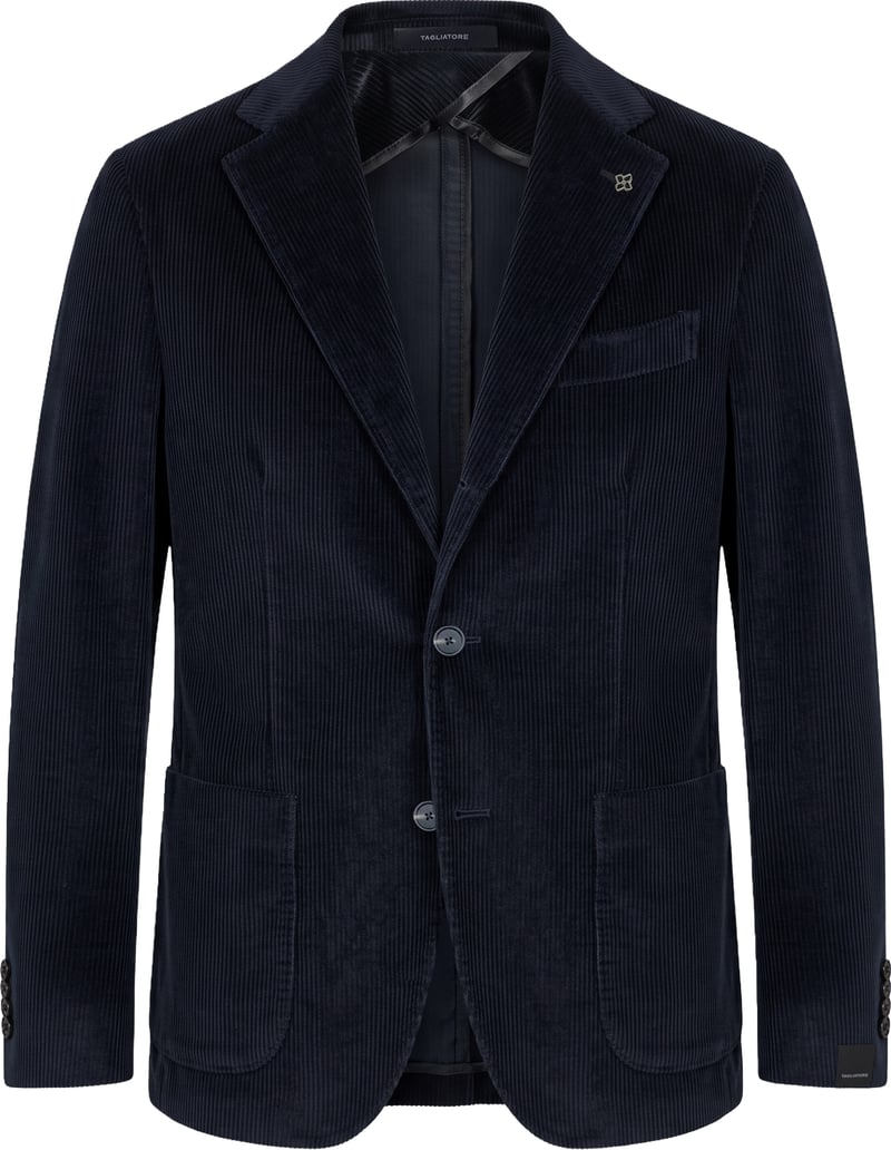 Single-breasted velvet blazer
