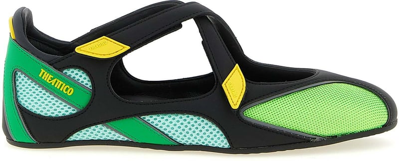 The Attico Bicolor Polyethylene Ballet Flats