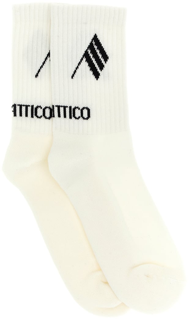 The Attico Bicolor Cotton Socks