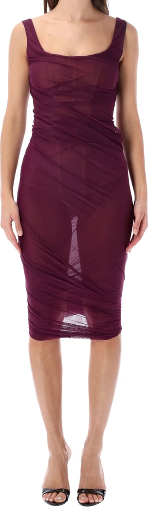 Tulle Midi Dr4Ess Plum