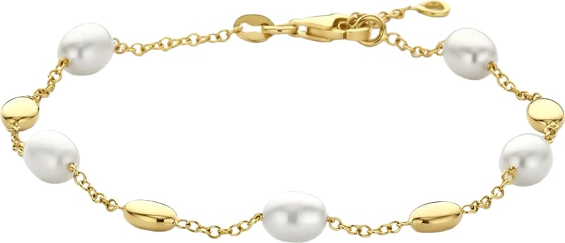 THOB Armband 40.36279 14k Geelgoud met Parels 1.5mm 17-19cm