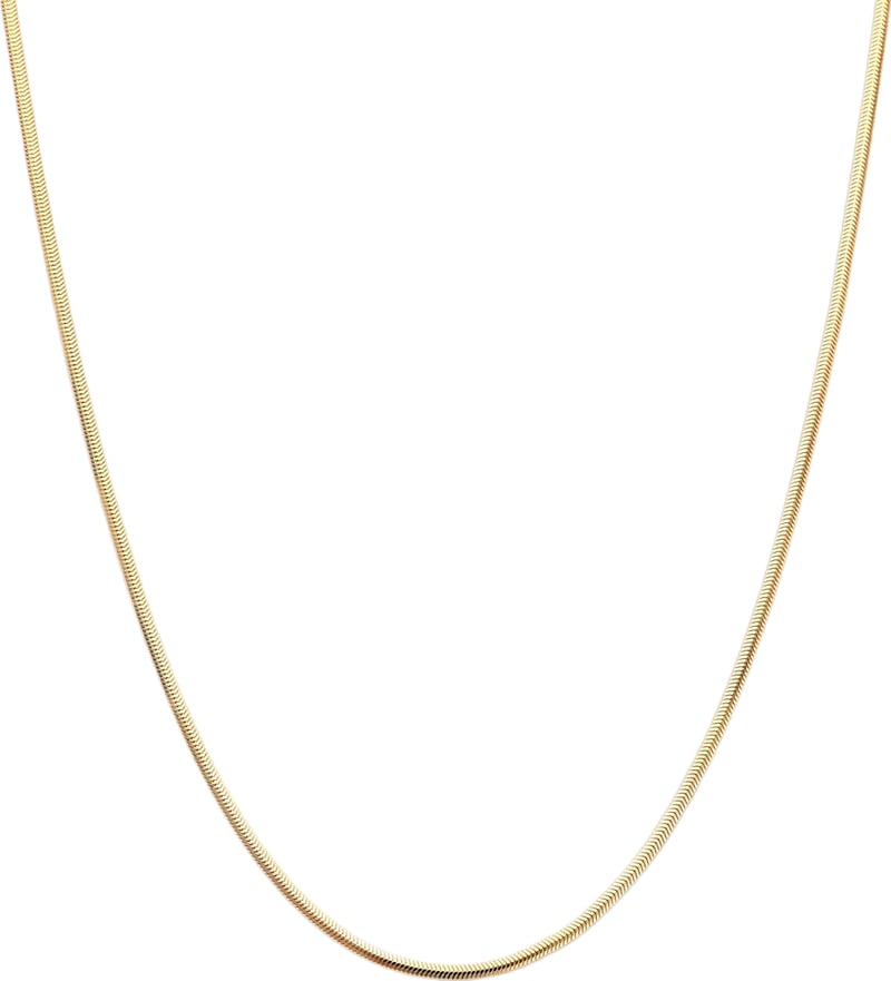THOB Collier 40.36967 14k Geelgoud Slang Plat (Bol)2.2mm 42cm