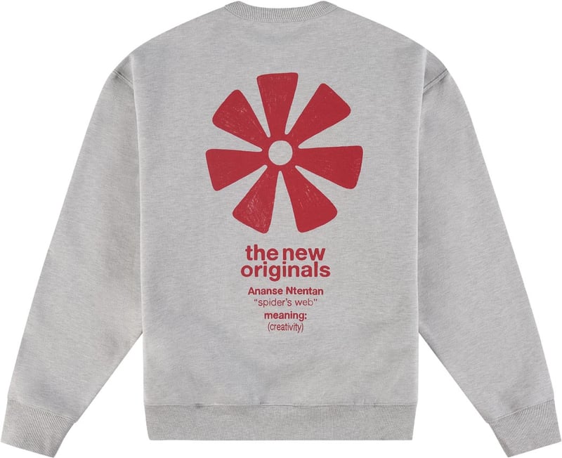 Adinkra Crewneck Light Grey Melange | Light Grey melange
