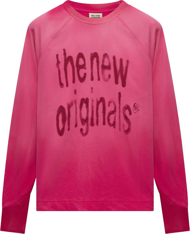 Airbrushed Big Logo Raglan Longsleeve | Beetroot Purple