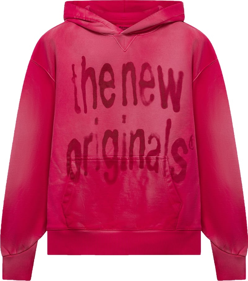 Airbrushed Big Logo Hoodie | Beetroot Purple