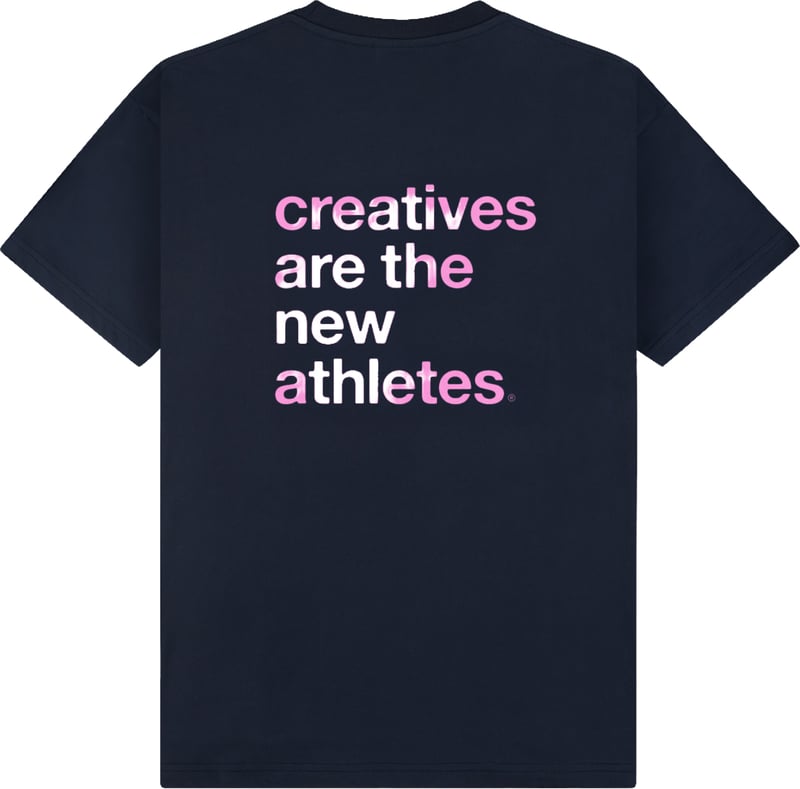 Catna Tee | Navy Blue / Pink