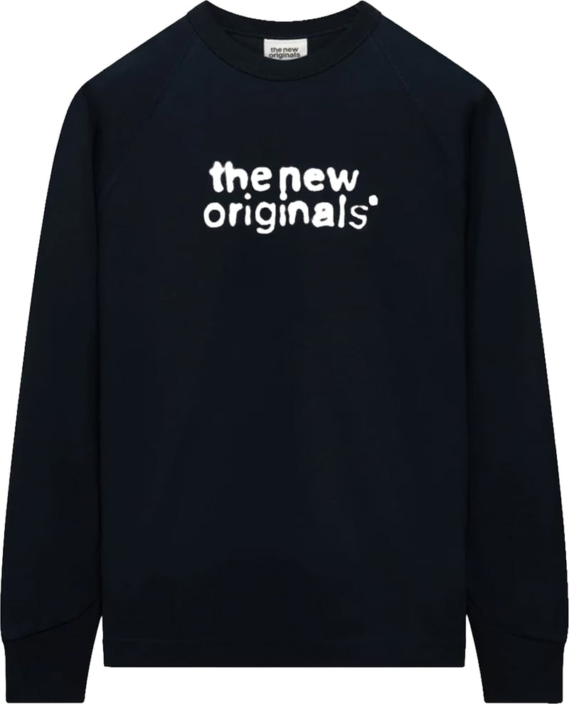 Airbrushed Emblem Raglan Longsleeve | Navy