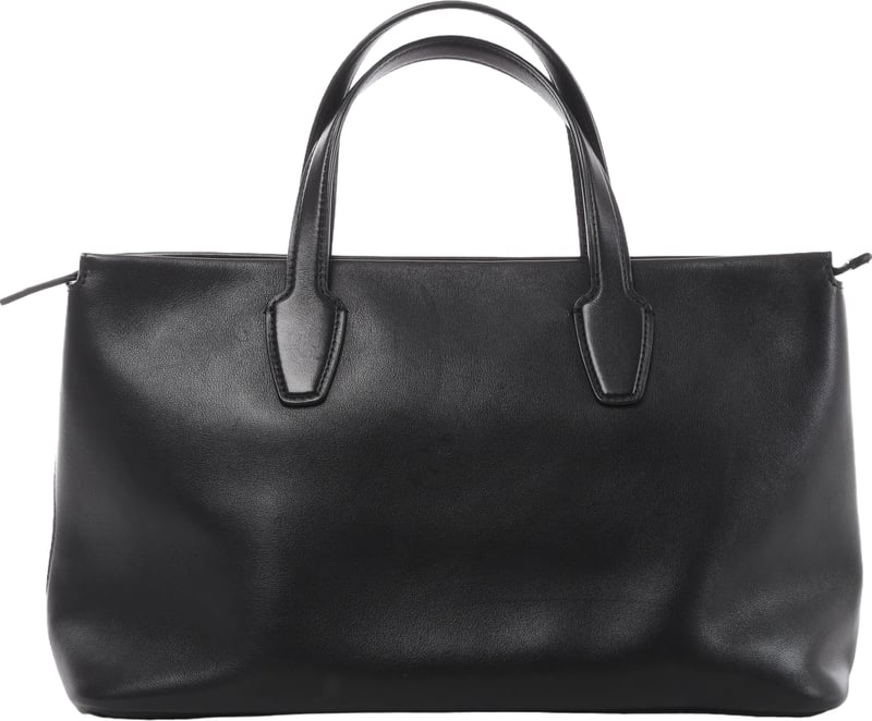 The Row Marcel Leather Shoulder Bag in Black