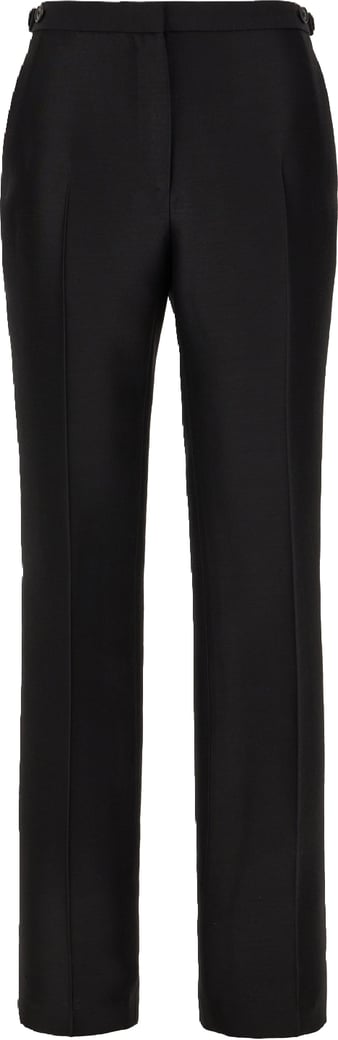 The Row Black wool blend pants