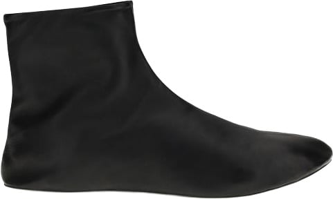 The Row Black Lamb Ovis Aries Ankle Boots