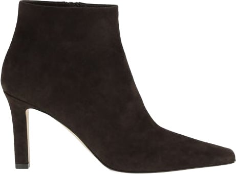 The Row Brown Lamb Leather Ankle Boots