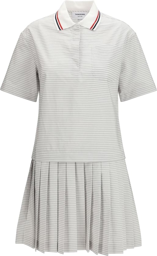 Thom Browne Gray Cotton Casual Dress