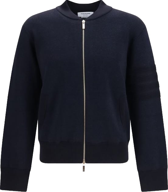 Thom Browne Blue Wool Oves Aries Bomber