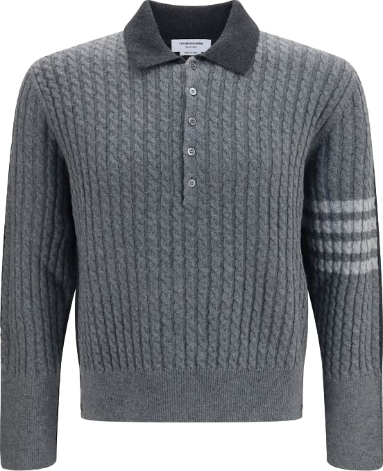 Thom Browne Gray Wool Oves Aries Sweatshirt