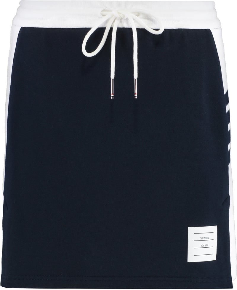 Jersey cotton miniskirt