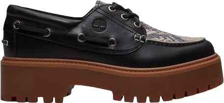 Timberland Black Leather Platform Pumps