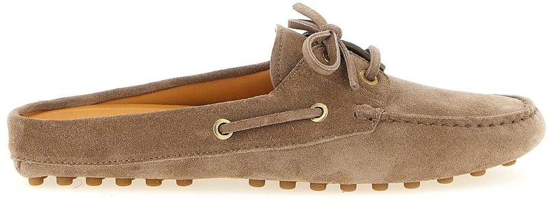 Tod's Beige Calfskin Flats