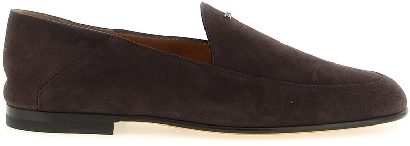 Tod's Brown Goatskin Slip-On Loafers
