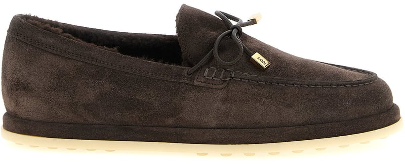 Tod's Brown Calfskin Slip-On Loafers