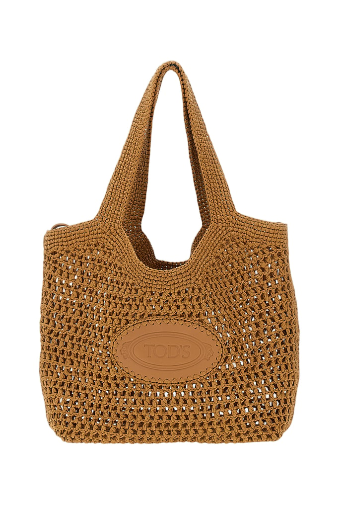 Spacious Woven Crochet Tote Bag