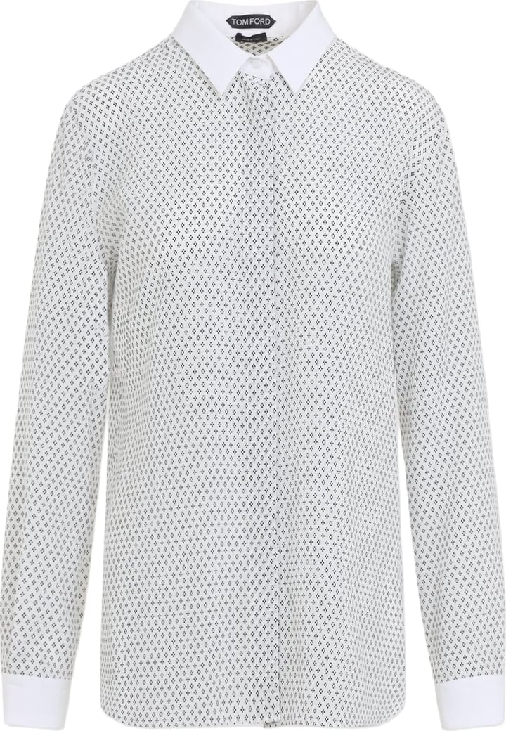 Tom Ford Multi Argyle Printed Silk Shirt