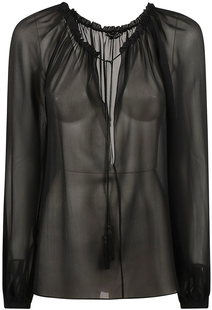 Sheer Black Silk Shirt