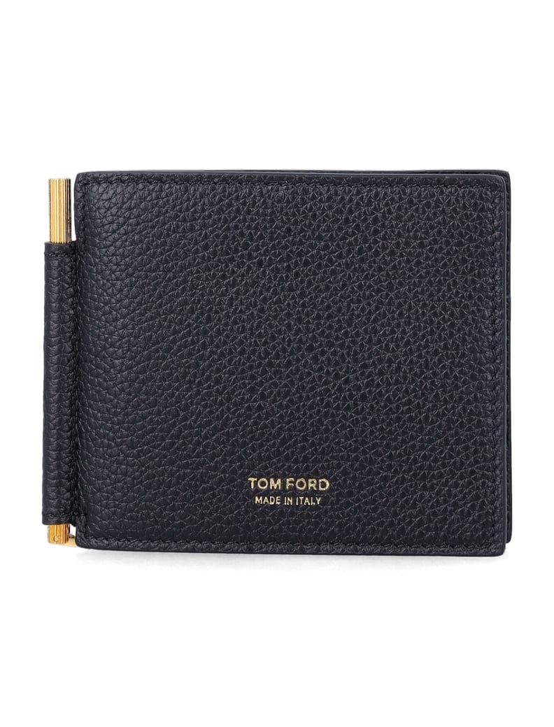 Textured Calf Leather Bi-Fold Wallet