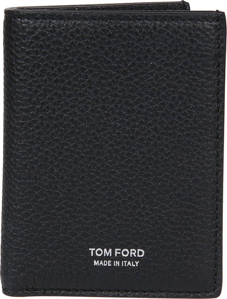 T Line Folding Credit Card Holder Black