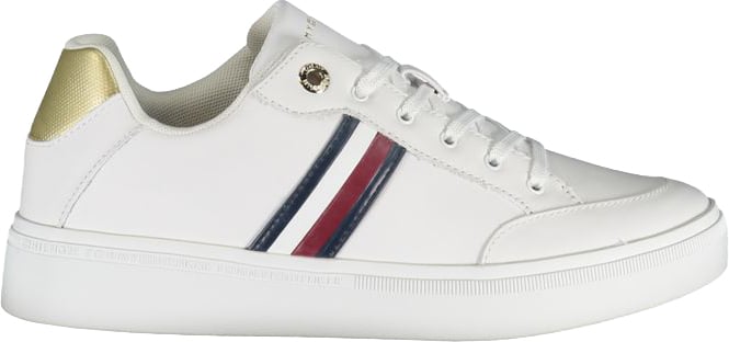 Tommy Hilfiger White Polyurethane Women Sneaker