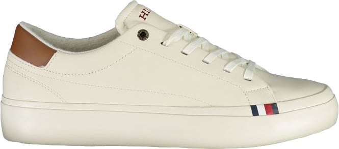 Tommy Hilfiger White Polyurethane Men Sneaker