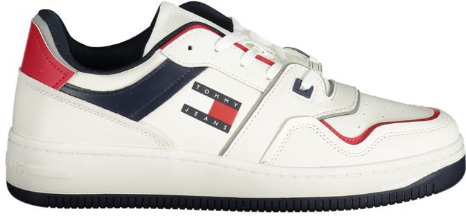 Tommy Hilfiger Bianco Polyurethane Men Sneaker