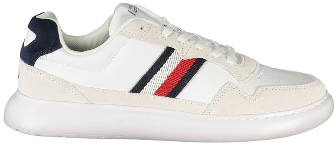 Tommy Hilfiger White Polyurethane Men Sneaker