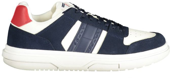 Tommy Hilfiger Blue Leather Men Sneaker