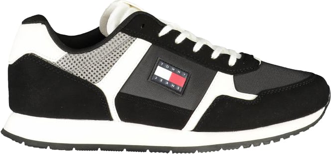 Tommy Hilfiger Black Polyurethane Men Sneaker