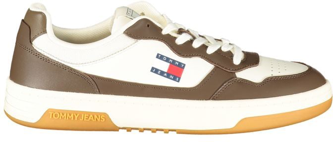 Tommy Hilfiger White Polyurethane Men Sneaker