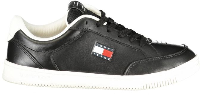 Tommy Hilfiger Black Polyurethane Men Sneaker