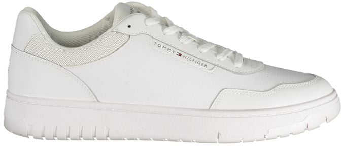 Tommy Hilfiger White Polyurethane Men Sneaker