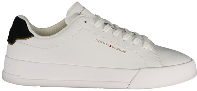 Tommy Hilfiger White Polyurethane Men's Sneaker