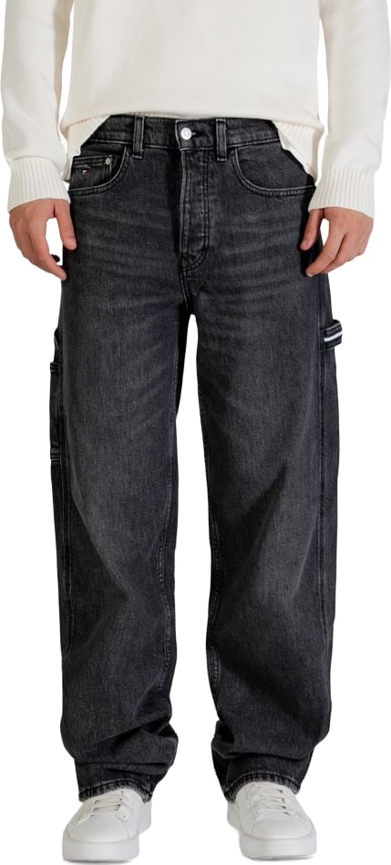 Tommy Hilfiger Jeans Black Recycled Cotton Relaxed Fit Jeans