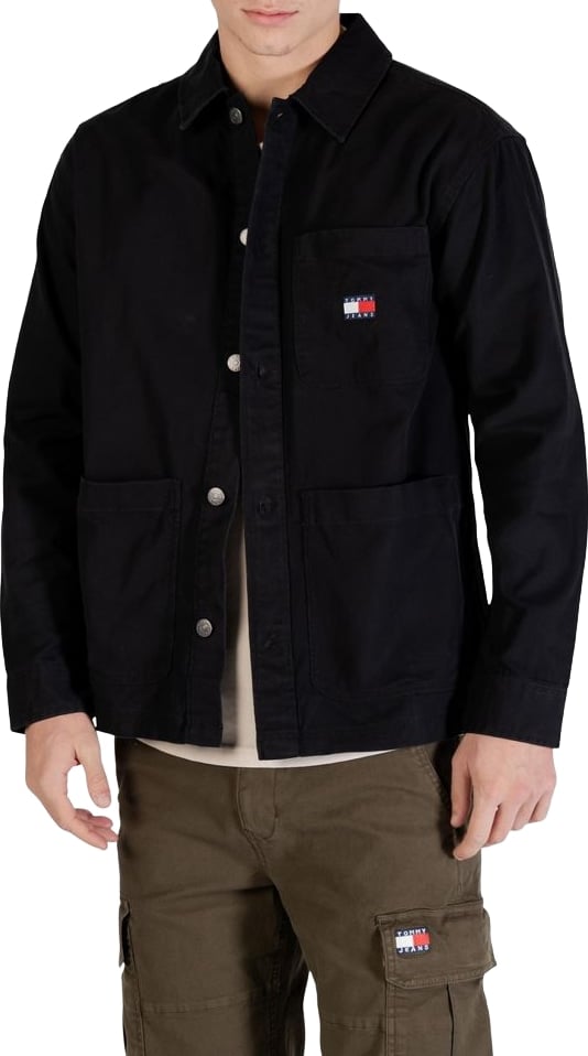 Tommy Hilfiger Jeans Black Recycled Cotton Jacket