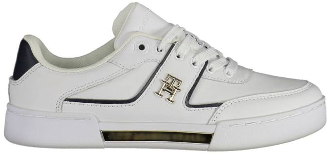 Tommy Hilfiger White Leather Women Sneaker