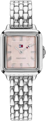 Tommy Hilfiger TH1782914 Mia Staal Quartz met Roze Parelmoeren Wijzerplaat 24x22.5mm