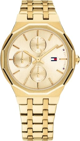 Tommy Hilfiger Horloge TH1782937 Machenzie Staal met Geelgouden Plating Quartz 34mm