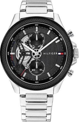 Tommy Hilfiger Horloge TH1792289 Clark Staal Quartz Chronograaf 44mm