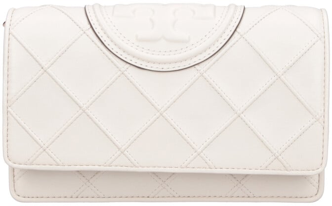 Cream Fleming Quilted Leather Wallet
