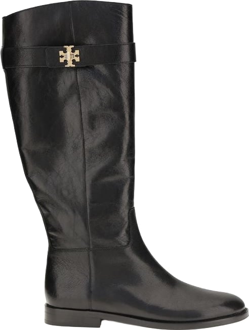 Tory Burch Black Calf Leather Bos Taurus Ankle Boots
