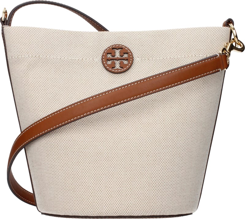 Tory Burch Beige Fabric Crossbody Bag