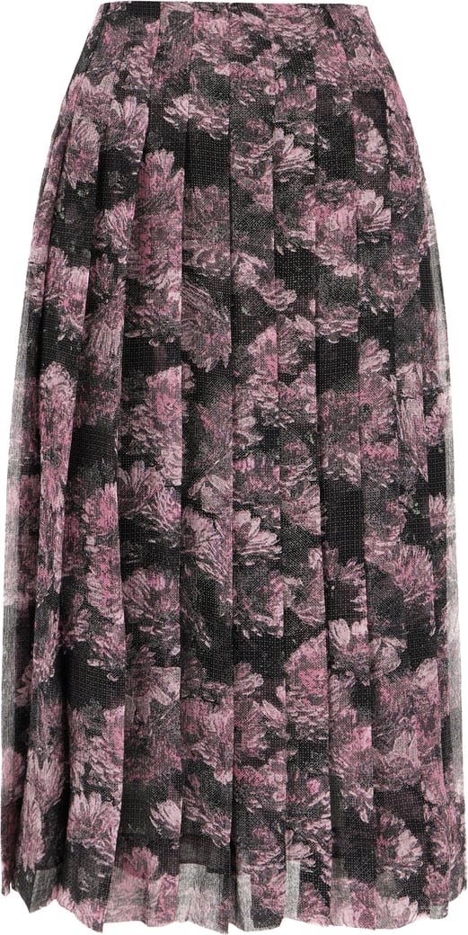 Tory Burch Printed silk midi-length skirt